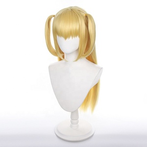 Vente en gros <span class=keywords><strong>Amane</strong></span> <span class=keywords><strong>Misa</strong></span> perruque Cosplay 70cm de Long Blonde synthétique Death Note Anime cheveux Halloween fête Cosplay perruque - Product Image 4