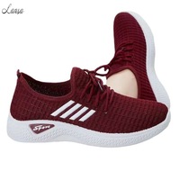 2026 Baskets en maille pour femmes et étudiantes, avec logo personnalisé, économiques, super confortables, légères, semelle en EVA, chaussures de sport