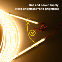 Tira de Luces LED COB de 20m, 24V, Chip on Board, Ultra Flexible, Sin Puntos, Blanco Cálido, Frío, Neutro, Personalizable, Directo de Fábrica
