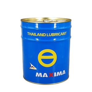 Seau d'huile lubrifiant en métal de 20 litres seau à peinture en étain seau à huile à dessus fermé baril à tête serrée avec couvercle à bec flexible - Product Image 1