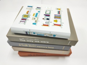 Tùy chỉnh bán buôn lớn tinh tế vải hộp ảnh hình chữ nhật cuốn sách hình dạng Album hộp giấy UV lá Logo cứng nhắc - Product Image 4