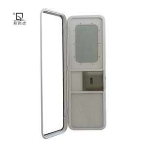 Puerta de RV Europea personalizada fácil de limpiar para caravana, marco de bisagras de caravana de aluminio, puerta de entrada de caravana con puerta de Metal - Product Image 3