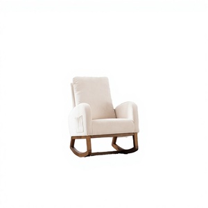 COOLMORE Modern Leisure Home Life Upholstered <b>Reclining</b> Rocking Sofa Chair with Wood Frame for Living Room and Home Office - Product Image 3