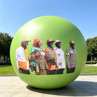 Ballon publicitaire gonflable géant en PVC de 3m/4m, ballon gonflable scellé, ballon géant gonflable à l'hélium pour défilé