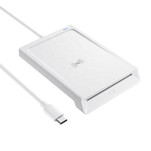 เครื่องอ่านบัตรสมาร์ทการ์ดแบบสัมผัสและแบบไร้สัมผัส รองรับ USB สองอินเทอร์เฟซ รองรับมาตรฐาน ISO7816 สำหรับชิป NFC IC ID และบัตรเครดิต - Product Image 4