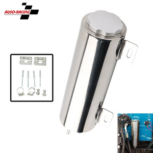 Réservoir de radiateur de refoulement en acier inoxydable Auso-Racing 3x10 pouces à fixation par vis pour la mise à niveau et la rénovation automobile - Product Image 1