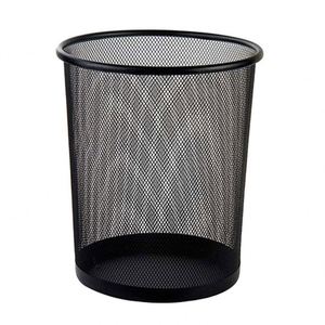 Metal <b>Mesh</b> Office Round Wastebasket - Product Image 3