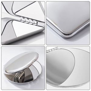 Small Round Metal Pocket <b>Mirror</b> Custom Logo Stainless Steel Frame Hand Held <b>Mirror</b> for Girl - Product Image 5
