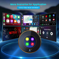 PlayAiBox pour BMW Android15 Boîte AI CarPlay sans fil 8GB+128GB Qualcomm 6350 GPS intégré Multimédia automobile pour YouTube Netflix