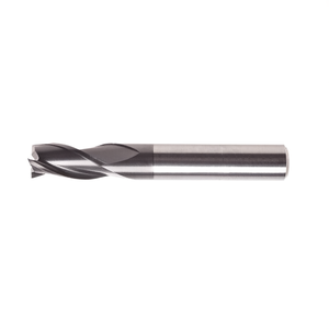 Fraise à queue en carbure monobloc Ttake Standard Ta1404, hélice 30 degrés, 3 cannelures, revêtement Nano TiAln, pour fraisage de rainures courtes, coupe de métaux - Product Image 2