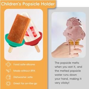 ที่วางไอศกรีมแบบพกพาสำหรับเด็ก 1 แพ็ค ป้องกันน้ำหยด สำหรับไอศกรีมแท่งและไอศกรีมแบบต่างๆ เหมาะสำหรับฤดูร้อน - Product Image 6