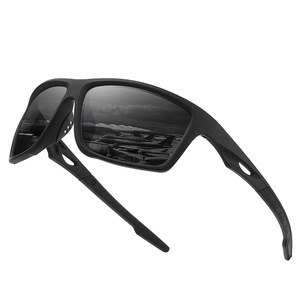 Gafas de Sol Deportivas Polarizadas, Montura Negra de PC, Lentes TAC, Protección UV385, Gafas para Ciclismo y Conducción al Aire Libre - Product Image 1