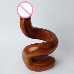 Décoration de la maison sculpture balinaise érotique statue bois <span class=keywords><strong>phallus</strong></span> décoration pénis porte-bouteille pénis porte-vin gode en bois - Product Image 4