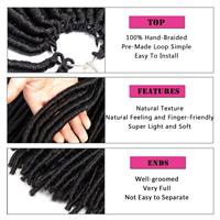 Dreadlocks synthétiques tissées au crochet, Extensions de cheveux, bon marché, 20 pièces