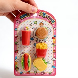 Útiles Escolares de Goma con Diseño de Personajes de Comida, Logotipo Personalizado, Papelería Escolar Kawaii para Niños, Borrador de Lápiz Creativo y Bonito - Product Image 2