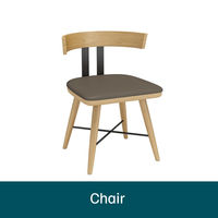 Nuevo Conjunto de Mesa y Sillas Ecológicas para Cafetería, Sillas de Restaurante, Cabinas de Restaurante Comerciales, Mesas Modernas de Madera Sólida