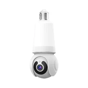 V380PRo New Launched 3MP Indoor Wifi Camera Auto Tracking Video Monitor Illuminable Light Bulb PTZ Camera Two Way Audio