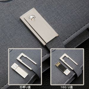 ออกแบบโลโก้ตามสั่ง สมุดบันทึกธุรกิจอัจฉริยะสุดหรูหุ้มหนัง ความจุ 8000mAh พร้อมที่ชาร์จไร้สาย พาวเวอร์แบงค์ ของขวัญคริสต์มาสสำหรับวีไอพี - Product Image 3