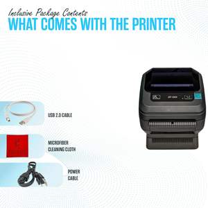 Imprimante d'étiquettes à code-barres thermique directe multifonction haute résolution ZEBRA ZP450 - Garantie 1 an - Avec câble de données USB 2.0 3 broches - Product Image 2