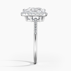 Stylish <b>Crystal</b> Silver <b>Ring</b> for Women Wedding Party Engagement Anniversary Gift Jewelry - Product Image 2