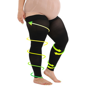 <span class=keywords><strong>Bas</strong></span> <span class=keywords><strong>de</strong></span> <span class=keywords><strong>contention</strong></span> médical pour femme, sans pied, respirant, à compression, pour cuisses - Product Image 1