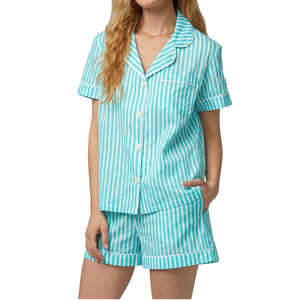 Women <b>Pyjamas</b> Organic Cotton Pajama Set Pure Cotton Women's Sleep Wear Womens Two Piece Sleep Shorts Sets - Product Image 5
