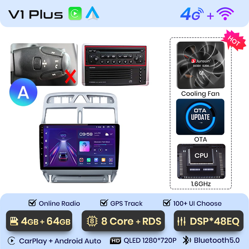 V1 PLUS 4+64 Go 9 pouces version A