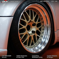 Jantes forgées ZKR 2 et 3 pièces, design maillé, sport racing, 15-26 pouces, en alliage d'aluminium Work-VS-XX pour BMW Mercedes-Benz