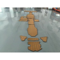 Tapis de pont en mousse EVA imitation teck pour plateforme de bain Sea Ray 240 Sundeck 2006, style SeaDek MarineMat Gatorstep, auto-adhésif