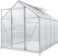 Serre en aluminium avec panneaux en polycarbonate pour l'extérieur