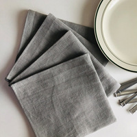 WML001 Best-seller Serviettes en lin pur de couleur unie Serviettes de thé de luxe Serviettes de cuisine réutilisables pour un usage domestique