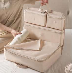 Bolsa de almacenamiento de viaje eficiente, organizador de equipaje ligero con múltiples compartimentos para ropa, calcetines, ropa interior y más - Product Image 1