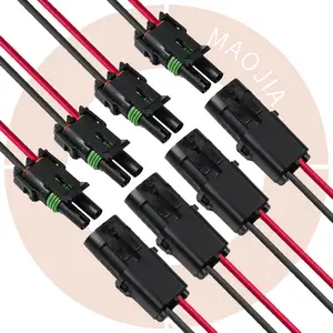 1,5-mm-Klemmenpaket 2-poliger 2-poliger Kabelbaum stecker Stecker Kabel mit Kabel Kabel Auto Wasserdichter Stecker