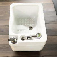 Bassin de pédicure professionnel en acrylique pour spa des pieds, petite baignoire de pédicure en surface solide