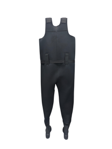 Cuissardes en néoprène 5 mm avec doublure en nylon noir, boucles <span class=keywords><strong>de</strong></span> fixation rapides réglables, poche chauffe-mains, bottes en PVC et genoux renforcés - Product Image 3