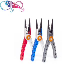 <span class=keywords><strong>Pince</strong></span> de pêche en aluminium multicolore <span class=keywords><strong>Pince</strong></span> à anneau fendu Coupeur de ligne en acier au tungstène Outil de pêche multifonction Pesca - Product Image 2