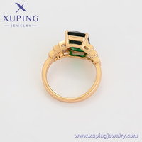 X000702966 Joyería Xuping, Anillo de Moda Elegante y Ecológico de Cobre con Piedras Preciosas para Mujer, Anillo Sencillo y Económico para Boda