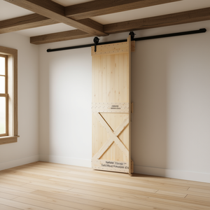 Porte de grange en pin massif Narvik 39,4x82,7 po. Porte coulissante de style farmhouse pour l'intérieur - Product Image 2