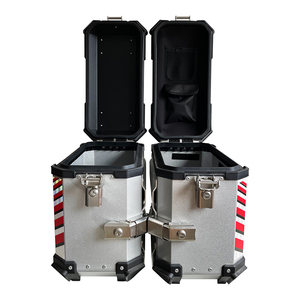 Ensemble de 3 valises de moto en aluminium 45L/38L, boîte supérieure et latérale pour motos - Product Image 4