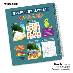 <span class=keywords><strong>Libros</strong></span> para Colorear Personalizados para Niños de 3 Años, Más Vendidos, con Pegatinas, Encuadernación en Espiral, Tapa Blanda, Impresión Offset - Product Image 2
