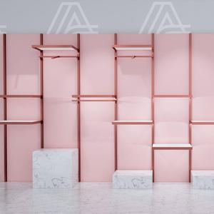 Cửa hàng bán lẻ giày thể thao thương hiệu Cửa hàng đồ đạc nhiều lớp kệ trưng bày Giày Treo Tường kệ trưng bày với đèn LED - Product Image 4