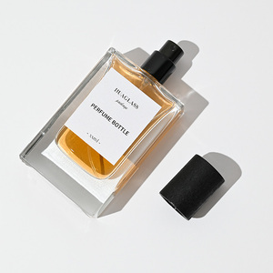 Flacon de parfum vide en gros à bas <span class=keywords><strong>prix</strong></span> 30ml 50ml 100ml avec pulvérisateur à sertir, brume fine longue durée et capuchon en bois - Product Image 3