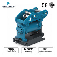 Attache rapide hydraulique inclinable We-Attach WQCT-S40A, rotateur rapide à 360°, pour mini-pelles de 2 à 6 tonnes, à vendre