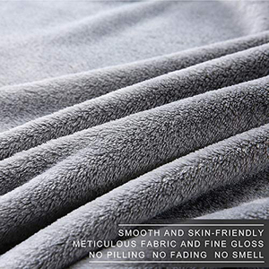 Đồng bằng nhuộm siêu mềm lớn Nữ Hoàng Kích thước chăn mềm chăn ấm mùa đông mùa thu ném lông cừu chăn flannel ném - Product Image 2