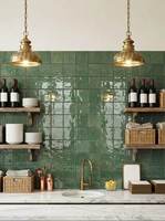 Carreaux muraux en céramique pour cuisine et salle de bain, 100x100mm, couleur rouge, impression jet d'encre, nouveau design pour café