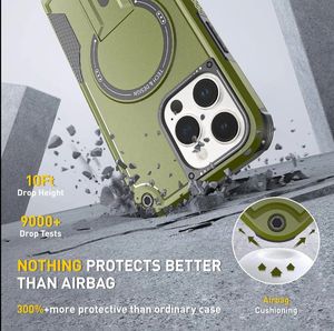 Heavy Duty Armor Robot Defender Luxury Kickstand Phone Case para iPhone 16 15 14 13 12 Plus Pro Max <span class=keywords><strong>2</strong></span> en 1 Diseño a prueba de golpes - Product Image 2