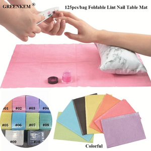 Tappetino di carta <span class=keywords><strong>per</strong></span> pelucchi da 125 pz/borsa impermeabile supporto a mano tappetino <span class=keywords><strong>per</strong></span> Nail Art Cleaning monouso tavolo <span class=keywords><strong>per</strong></span> <span class=keywords><strong>unghie</strong></span> - Product Image 1
