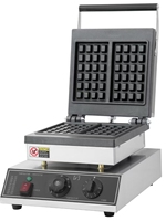 Gaufrier électrique antiadhésif commercial 220V nouvelle machine de collation de cuisson de gaufres pour l'hôtel de restaurant à la maison et les magasins d'alimentation