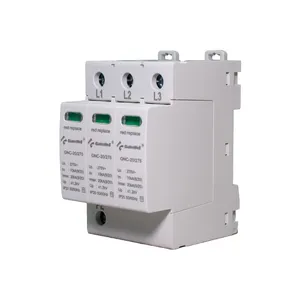 GuardWell Sales GNC-20-275-3P Power CE Surge Protector Type 2 AC SPD 10-20KA 3 Pole 275V Inverter Surge Protection Device