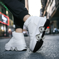 Chaussures à roulettes haut de gamme 2-en-1 avec roues déformables, pointures 33-43